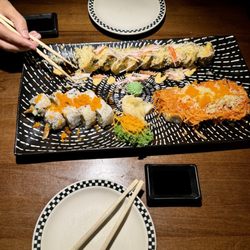 Luna Thai & Sushi Restaurant - Banner Elk, shrimp tempura, and dynamite rolls