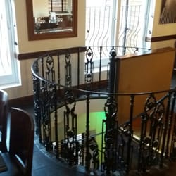 Borellis - The staircase as seen from upstairs. There is also a regular (not so steep and narrow) staircase.