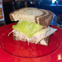 Mocha Rita's Deli - Turkey on marbled rye 1/2 Sammie