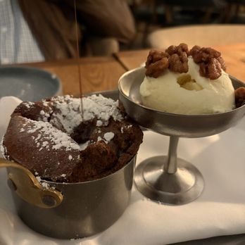 Credence - Dark chocolate soufflé - New American Near Me - Houston, Texas
