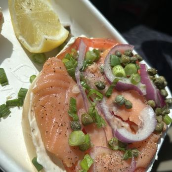 Alltown Fresh - Hudson - Loaded Bagel with Salmon - Sandwiches Near Me - Hudson, Massachusetts Alltown Fresh - Hudson - Loaded Bagel with Salmon - Sandwiches Near Me - Hudson, Massachusetts