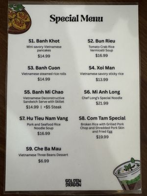 Menu photo 1 Golden Dragon Reno, NV