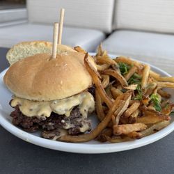 Lavender Rooftop Kitchen & Bar - Double Smash Burger