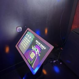 Tablet where you can do song selection Tablet where you can do song selection