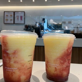 Starbucks - two drinks sitting on a counter - Coffee & Tea Near Me - Troy, Michigan