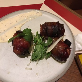 Sugarcane - bacon wrapped dates linguiça, manchego ($15) - Cocktail Bars Near Me - Las Vegas, Nevada Sugarcane - bacon wrapped dates linguiça, manchego ($15) - Cocktail Bars Near Me - Las Vegas, Nevada