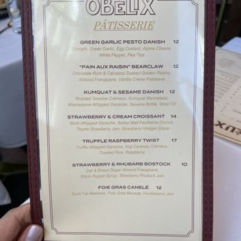 Obelix - Rotating Patisserie Menu - French Near Me - Chicago, Illinois