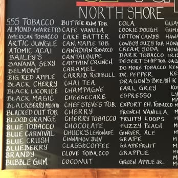 EZ-Vape North Shore - E-juice menu 1 of 2 - Vape Shops Near Me - North Vancouver, British Columbia