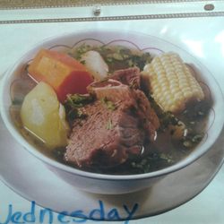 La Ceiba Restaurante Salvadoreño - Beef soup on Wednesday