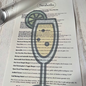 Sarabeth's Key West - Brunch menu - American Near Me - Key West, Florida Sarabeth's Key West - Brunch menu - American Near Me - Key West, Florida