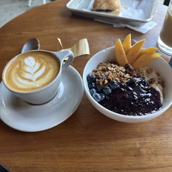 Not Just Coffee - Dilworth - Yogurt bowl and cappuccino - Coffee & Tea Near Me - Charlotte, North Carolina Not Just Coffee - Dilworth - Yogurt bowl and cappuccino - Coffee & Tea Near Me - Charlotte, North Carolina