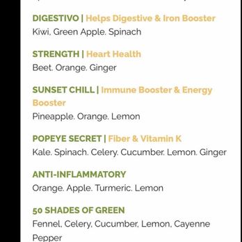Sunset Raw Juice Bar - Website menu that indicates Popeyes secret has apple in it - Juice Bars & Smoothies Near Me - Fulton, Maryland Sunset Raw Juice Bar - Website menu that indicates Popeyes secret has apple in it - Juice Bars & Smoothies Near Me - Fulton, Maryland