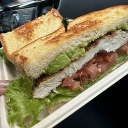 California Chicken Club 10/10 (I added raw onions).