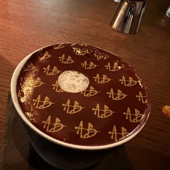 Akira Back - Chocolate in a pot - delicious Nutella cake vanilla ice cream banana foam - Japanese Near Me - Delray Beach, Florida