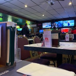 the dining area of the restaurant