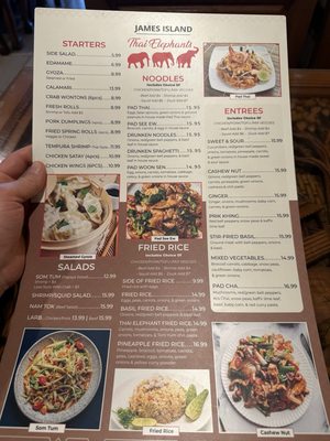 Menu photo 1 Thai Elephants Restaurant Charleston, SC Menu photo 1 Thai Elephants Restaurant Charleston, SC