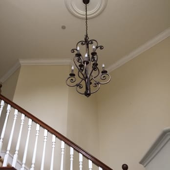 Crown Molding by Spectacular Trim - 20' ceiling crown and medallion. - Cabinetry Near Me - San Gabriel, California Crown Molding by Spectacular Trim - 20' ceiling crown and medallion. - Cabinetry Near Me - San Gabriel, California