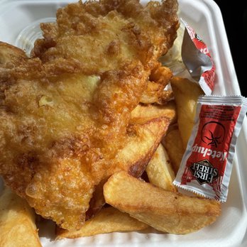 The Frying Scotsman - My Cod & Chips. Looks good, doesn't it? It was a large portion, I could only eat half. - Fish & Chips Near Me - Beaverton, Oregon