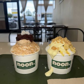 Noon Korean Bingsoo House - Injelomi Bingsoo, Corn, Bingsoo - Desserts Near Me - La Mirada, California