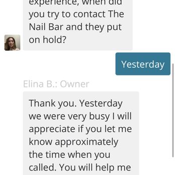 The Nail Bar - Messages with the owner - Nail Salons Near Me - Burbank, California