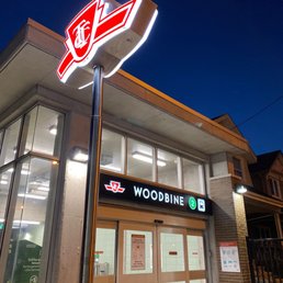 Exterior photo of Woodbine Station Exterior photo of Woodbine Station