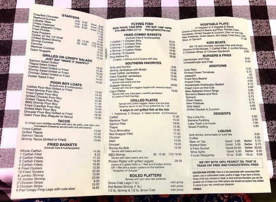 Menu photo 3 Flying Fish Dallas, TX Menu photo 3 Flying Fish Dallas, TX