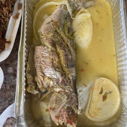 Kreyol Taste Restaurant - Steamed red snapper