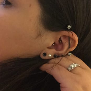 Hard Times Tattoo - This is my daith. It is still swollen, but that is expected because it is cartilage. I think its doing great, no pain. - Tattoo Near Me - Philadelphia, Pennsylvania