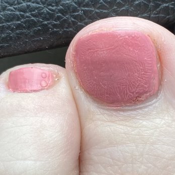 Classy Nails - Glaze too thick resulting in dappled surface vs smooth. - Nail Salons Near Me - Staunton, Virginia