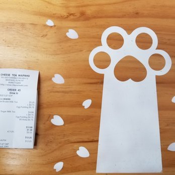 Cheese Tea - Receipt for our yummy drinks. 10% off with check in on yelp! - Bubble Tea Near Me - Waipahu, Hawaii Cheese Tea - Receipt for our yummy drinks. 10% off with check in on yelp! - Bubble Tea Near Me - Waipahu, Hawaii