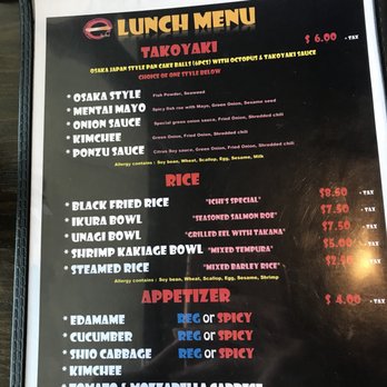 Ramen Bar Ichi - Lunch menu 1 - Ramen Near Me - Houston, Texas Ramen Bar Ichi - Lunch menu 1 - Ramen Near Me - Houston, Texas