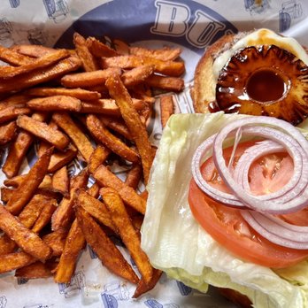 Burgers & Beer - Sweet potato fries were bomb, burger was bland - Mexican Near Me - Temecula, California Burgers & Beer - Sweet potato fries were bomb, burger was bland - Mexican Near Me - Temecula, California