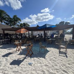 Eladio's Bar Progreso - View from beach looking at restaurant