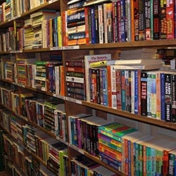 McDowell's Emporium - Some of the books available in McDowell's.