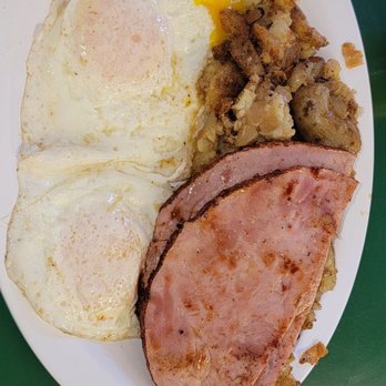 Ruston's Diner - Monthly special. 3 eggs, ham steak, toast and home fries - Diners Near Me - Jamesville, New York