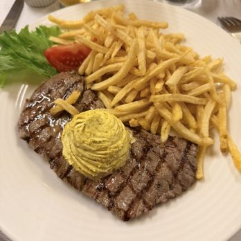 Café du Soleil - Steak with house made butter - Fondue Near Me - Geneva, GE Café du Soleil - Steak with house made butter - Fondue Near Me - Geneva, GE