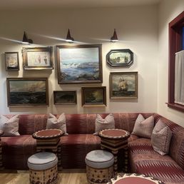 Waiting area by front desk of Restaurant Waiting area by front desk of Restaurant