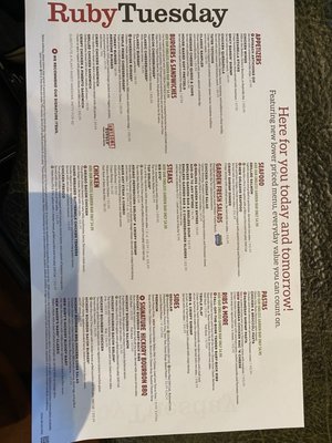 Menu photo 2 Ruby Tuesday Americus, GA