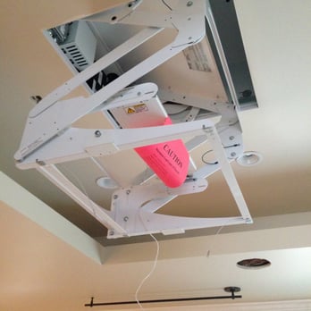 Home Technology Designs - Recessed Motorized Projector Lift Mid construction - Home Theatre Installation Near Me - Reno, Nevada Home Technology Designs - Recessed Motorized Projector Lift Mid construction - Home Theatre Installation Near Me - Reno, Nevada