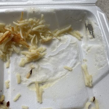Huddle House - The hot food has melted the styrofoam container. This is highly unsafe and causes cancer if eaten even semi-regularly. - Breakfast & Brunch Near Me - Garfield, New Jersey