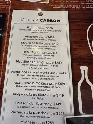 Menu photo 4 Parrilla Leonesa México, D.F., DIF