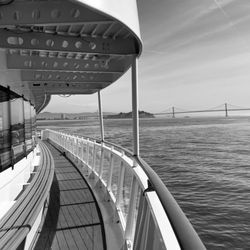 Red and White Fleet  - Lower deck view of the Bay Bridge.