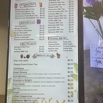 Bobazing - Menu - Coffee & Tea Near Me - Gilbert, Arizona