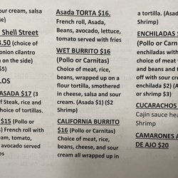 Marco's Cantina - Menu