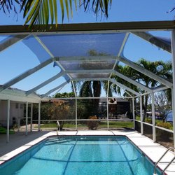 Screens Over Naples - Pool enclosure in need of a rescreen and pressure washing