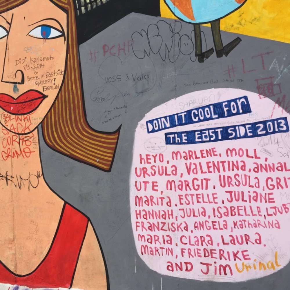 East Side Gallery - Why do people scrawl their name atop art? - Landmarks & Historical Buildings Near Me - Berlin, BE