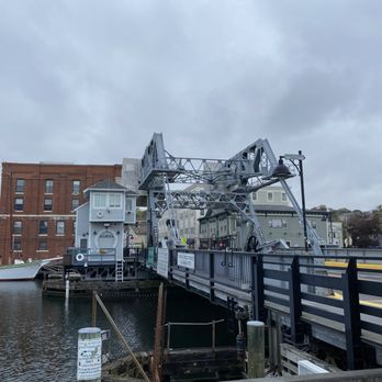 Mystic River Bascule Bridge - Bridge going up - Landmarks & Historical Buildings Near Me - Mystic, Connecticut