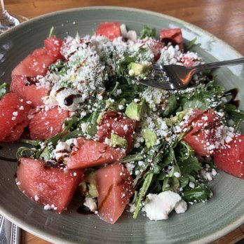 Iron Rooster - Watermelon and goat cheese salad special (without the shrimp). - American Near Me - Baltimore, Maryland Iron Rooster - Watermelon and goat cheese salad special (without the shrimp). - American Near Me - Baltimore, Maryland