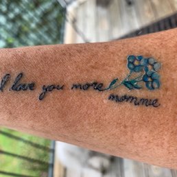 She ended every call and signed every card with this. Forget me nots  because mom I will never be forgotten  Tat is still healing