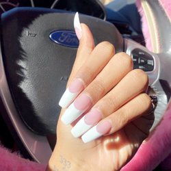 Full set French tip nails